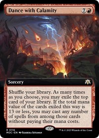Dance with Calamity (Extended Art), Commander: March of the Machine