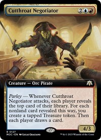 Cutthroat Negotiator (Extended Art), Commander: March of the Machine