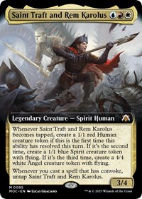 Saint Traft and Rem Karolus (Extended Art), Commander: March of the Machine