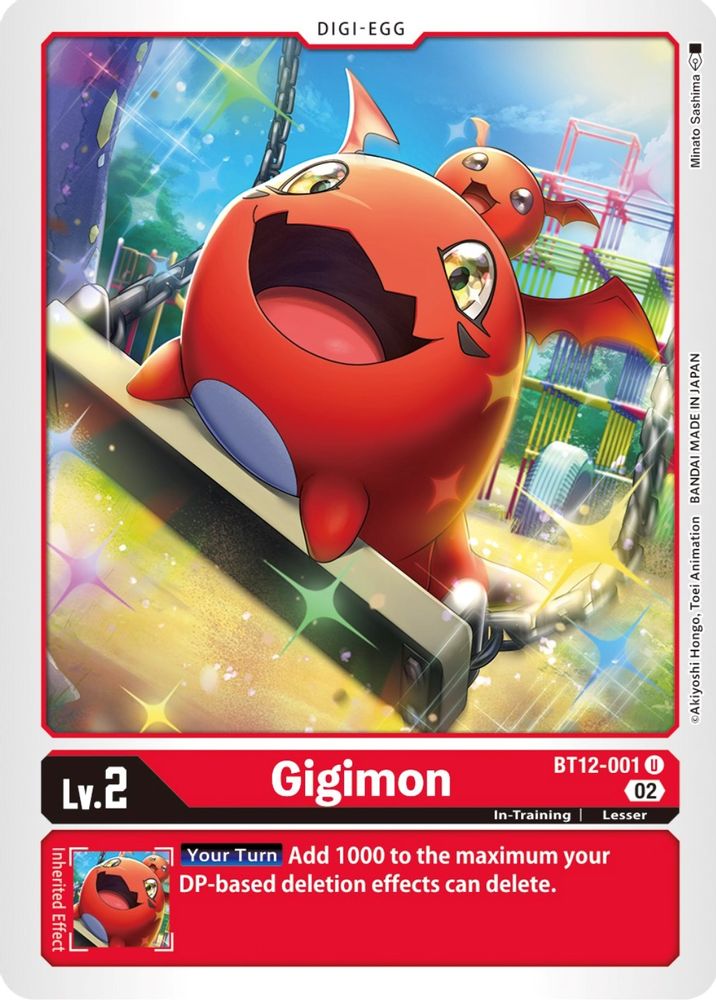 Gigimon, Standard, front