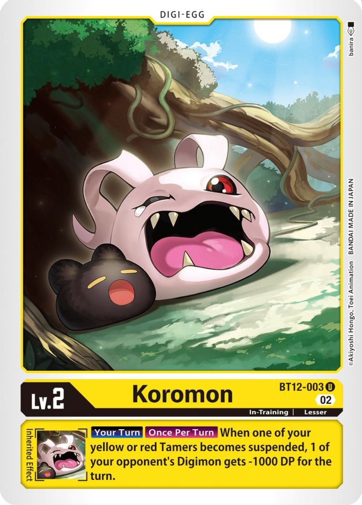 Koromon, Standard, front