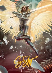 Archangel Elspeth Art Card (Gold-Stamped Signature), Art Series: March of the Machine
