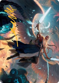 Boon-Bringer Valkyrie Art Card (Gold-Stamped Signature), Art Series: March of the Machine