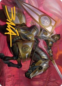 Sigiled Sentinel Art Card (Gold-Stamped Signature), Art Series: March of the Machine