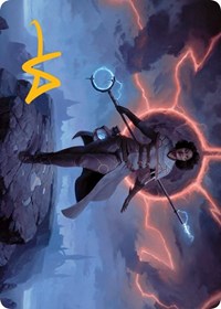 Rona, Herald of Invasion Art Card (Gold-Stamped Signature), Art Series: March of the Machine