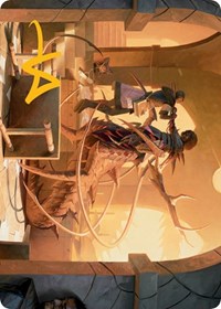 Rona, Tolarian Obliterator Art Card (Gold-Stamped Signature), Art Series: March of the Machine