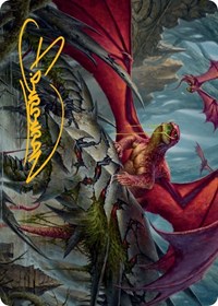 Hoarding Broodlord Art Card (Gold-Stamped Signature), Art Series: March of the Machine