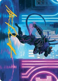 Nezumi Informant Art Card (Gold-Stamped Signature), Art Series: March of the Machine
