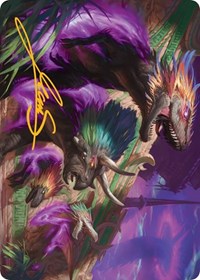 Burning Sun's Fury Art Card (Gold-Stamped Signature), Art Series: March of the Machine