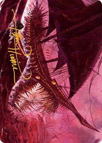 Marauding Dreadship Art Card (Gold-Stamped Signature), Art Series: March of the Machine