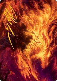 Stoke the Flames Art Card (Gold-Stamped Signature), Art Series: March of the Machine