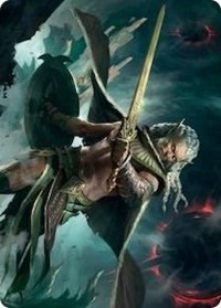Serpent-Blade Assailant Art Card (40/81), Art Series: March of the Machine