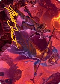 Djeru and Hazoret Art Card (Gold-Stamped Signature), Art Series: March of the Machine