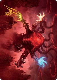 Omnath, Locus of All Art Card (51/81) (Gold-Stamped Signature), Art Series: March of the Machine