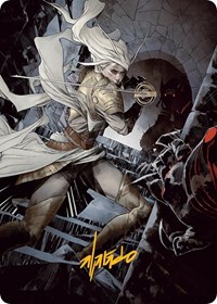 Thalia, Guardian of Thraben Art Card (Gold-Stamped Signature), Art Series: March of the Machine