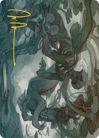 Emry, Lurker of the Loch Art Card (Gold-Stamped Signature), Art Series: March of the Machine