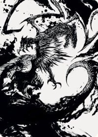 Skithiryx, the Blight Dragon Art Card, Art Series: March of the Machine