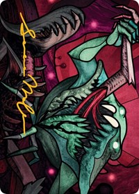 Yargle, Glutton of Urborg Art Card (Gold-Stamped Signature), Art Series: March of the Machine