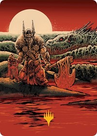 Fynn, the Fangbearer Art Card (Gold-Stamped Signature), Art Series: March of the Machine