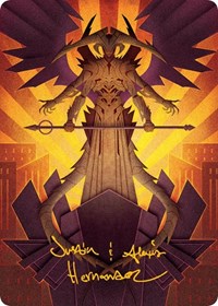 Atraxa, Praetors' Voice Art Card (Gold-Stamped Signature), Art Series: March of the Machine