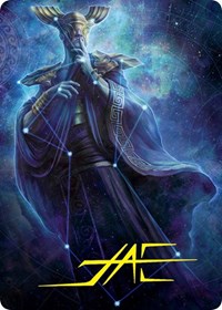 Atris, Oracle of Half-Truths Art Card (Gold-Stamped Signature), Art Series: March of the Machine
