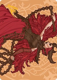 Judith, the Scourge Diva Art Card (Gold-Stamped Signature), Art Series: March of the Machine