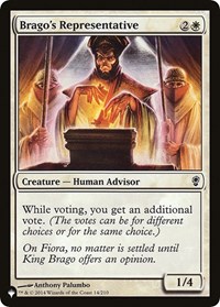 Brago's Representative, The List Reprints