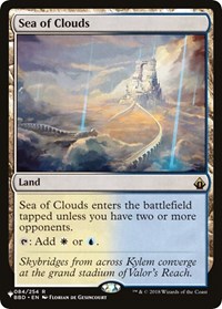 Sea of Clouds, The List Reprints
