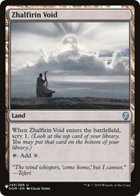Zhalfirin Void, The List Reprints