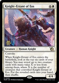 Knight-Errant of Eos, Prerelease Cards