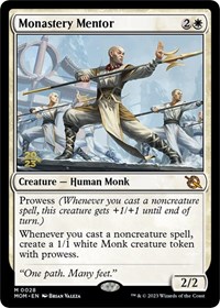Monastery Mentor, Prerelease Cards