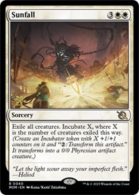 Sunfall, Prerelease Cards