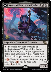 Ayara, Widow of the Realm, Prerelease Cards