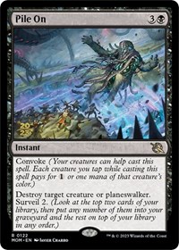 Pile On, Prerelease Cards