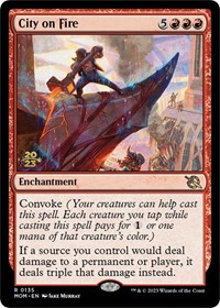 City on Fire, Prerelease Cards
