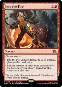 Into the Fire, Prerelease Cards