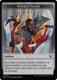 Emblem - Teferi's Talent, Commander: March of the Machine