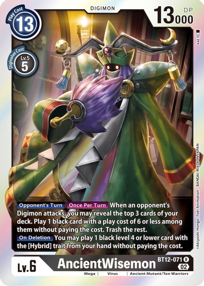 AncientWisemon, Foil, front