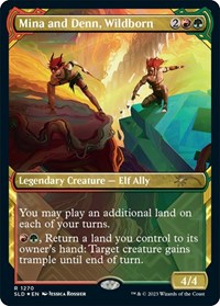 Mina and Denn, Wildborn (Halo Foil), Secret Lair Drop Series