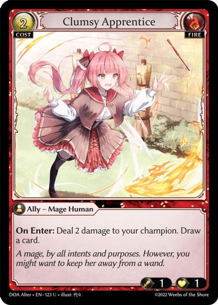 Clumsy Apprentice, Standard, front