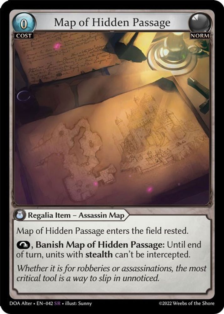 Map of Hidden Passage, Standard, front