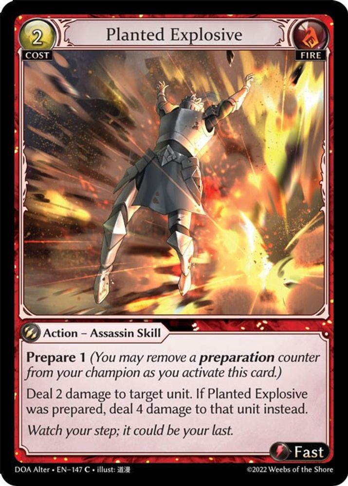 Planted Explosive, Standard, front