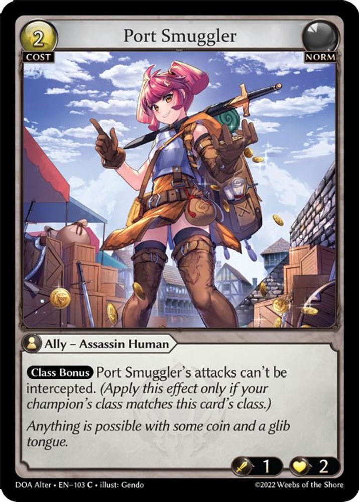 Port Smuggler, Standard, front