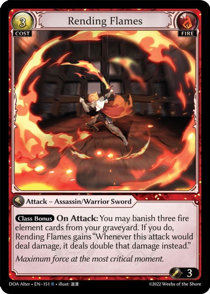 Rending Flames, Standard, front