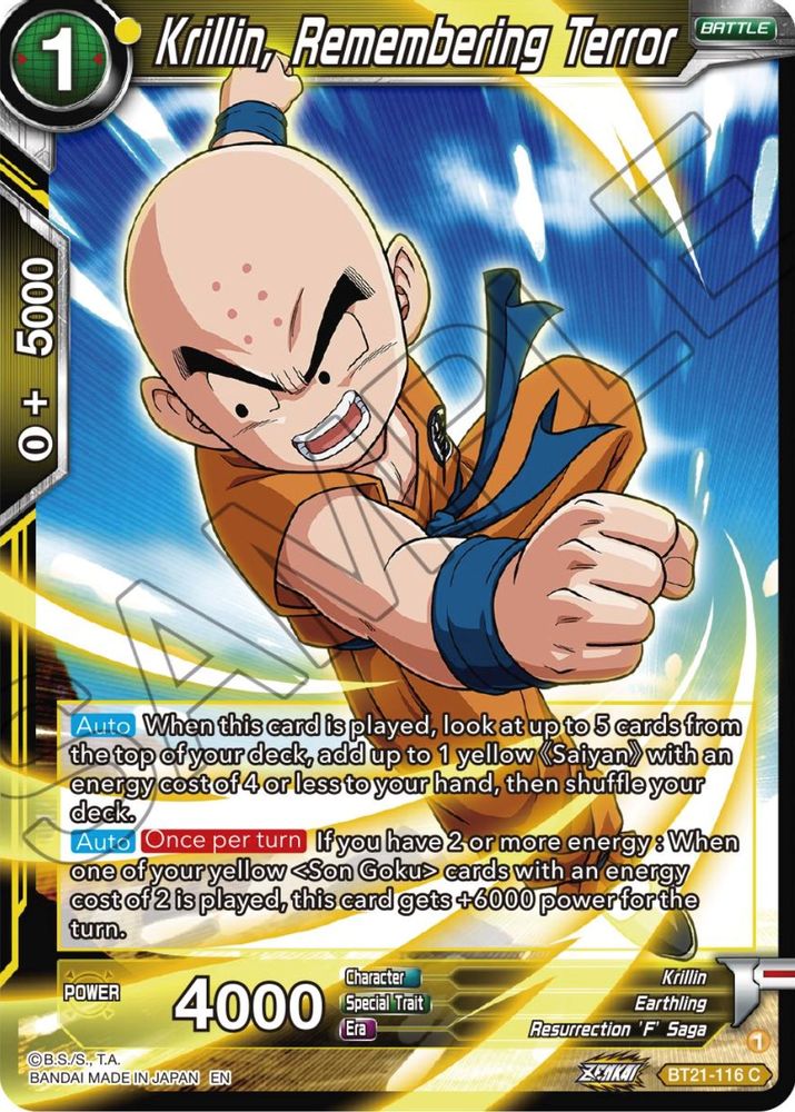 Krillin, Remembering Terror, Standard, front