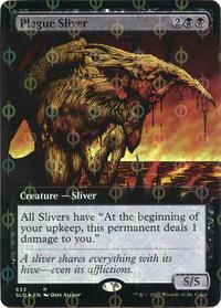 Plague Sliver (Extended Art) (Step-and-Compleat Foil), Secret Lair Drop Series