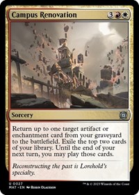 Campus Renovation, March of the Machine: The Aftermath
