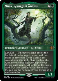 Nissa, Resurgent Animist (Foil Etched), March of the Machine: The Aftermath
