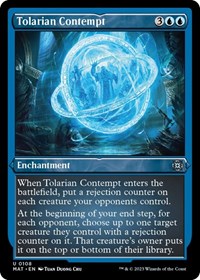 Tolarian Contempt (Foil Etched), March of the Machine: The Aftermath