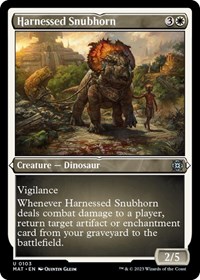 Harnessed Snubhorn (Foil Etched), March of the Machine: The Aftermath